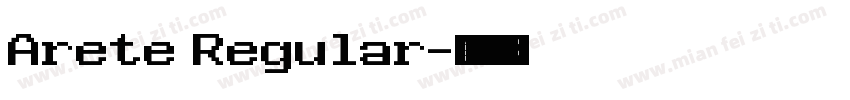 Arete Regular字体转换